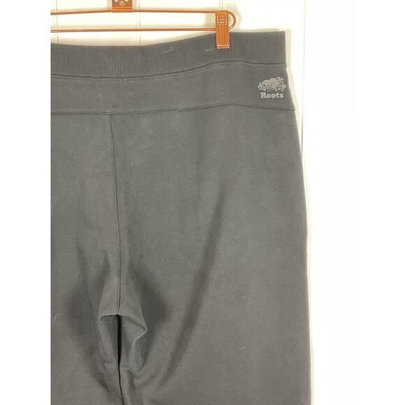 Roots NWOT Black Pull On Ponte Pants Zip Closure Pockets Size XL - Picture 6 of 8